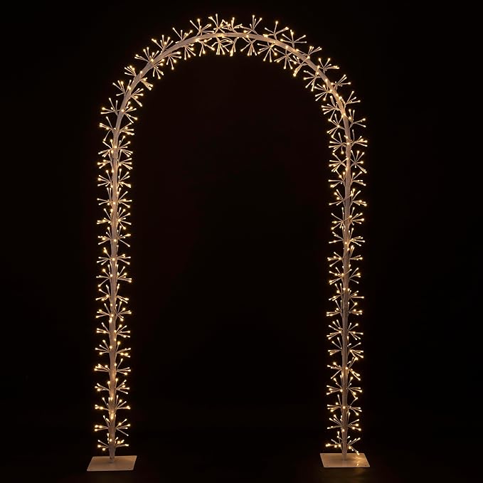 Lighted Garden Arbors Bridal Wedding Arch Backdrop Stand Outdoor Indoor Party Decoration image 4