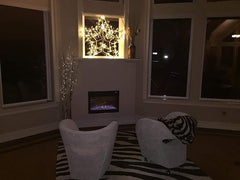 24IN Gold Frame Star Light with Warm White LEDs, Indoor/Outdoor Holiday Decoration image 7