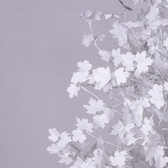 8FT Lighted Maple Tree (White Leaves), 264 Warm White & Clear White LEDs, Indoor/Outdoor Decoration image 5