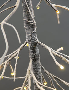 4FT Snow-Dusted Fir Christmas Tree with 112 Warm White LEDs, Indoor/Outdoor Decoration image 3