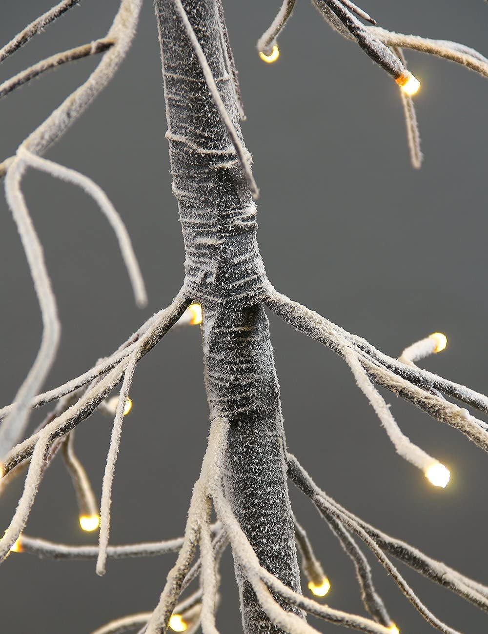 Lightshare Snowy Fir Tree: Christmas Tree with Warm White Lights – Indoor and Outdoor Options and Various Sizes and Packs image 6