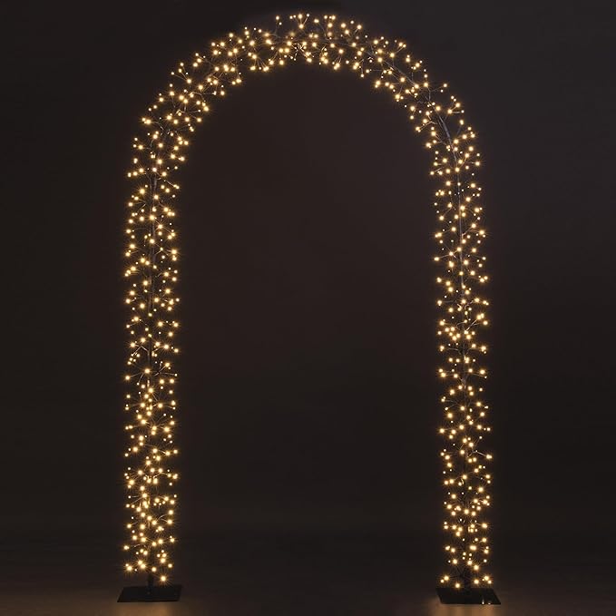 Lighted Garden Arbors Bridal Wedding Arch Backdrop Stand Outdoor Indoor Party Decoration