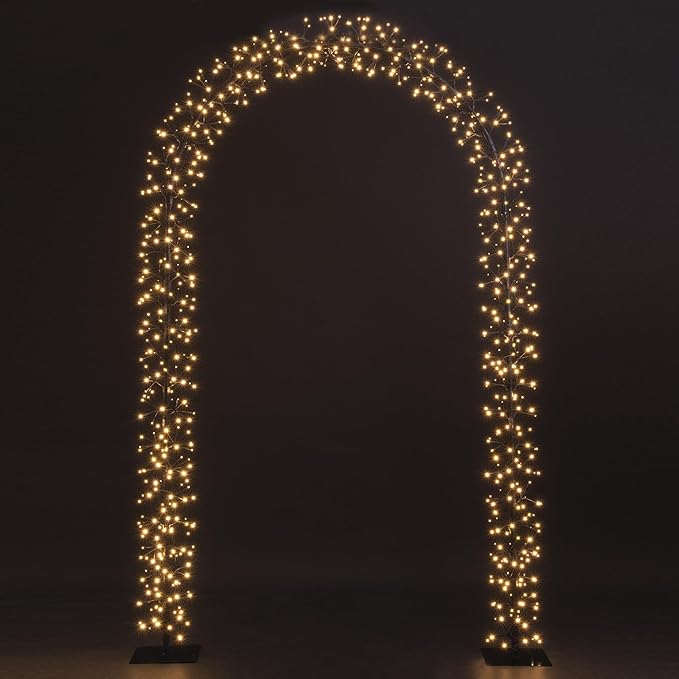 Lighted Garden Arbors Bridal Wedding Arch Backdrop Stand Outdoor Indoor Party Decoration image 7