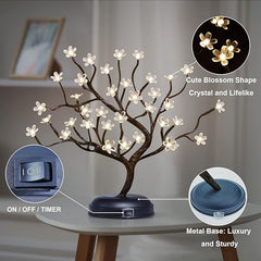 16IN Cherry Blossom Tree Lamp with 36 Warm White LEDs, Elegant Home Decoration & Gift Idea image 7