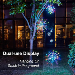 24IN White Frame Starburst Firework Light with 160 RGB LEDs, Indoor/Outdoor Decoration image 9
