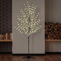 5FT Lighted Cherry Blossom Tree with 128 Multicolor RGB LEDs, Indoor/Outdoor Holiday Decoration image 7