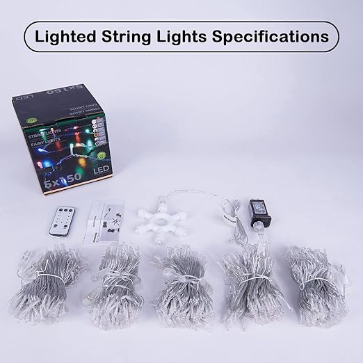 LED Christmas String Lights with Timer Remote & Modes image 10