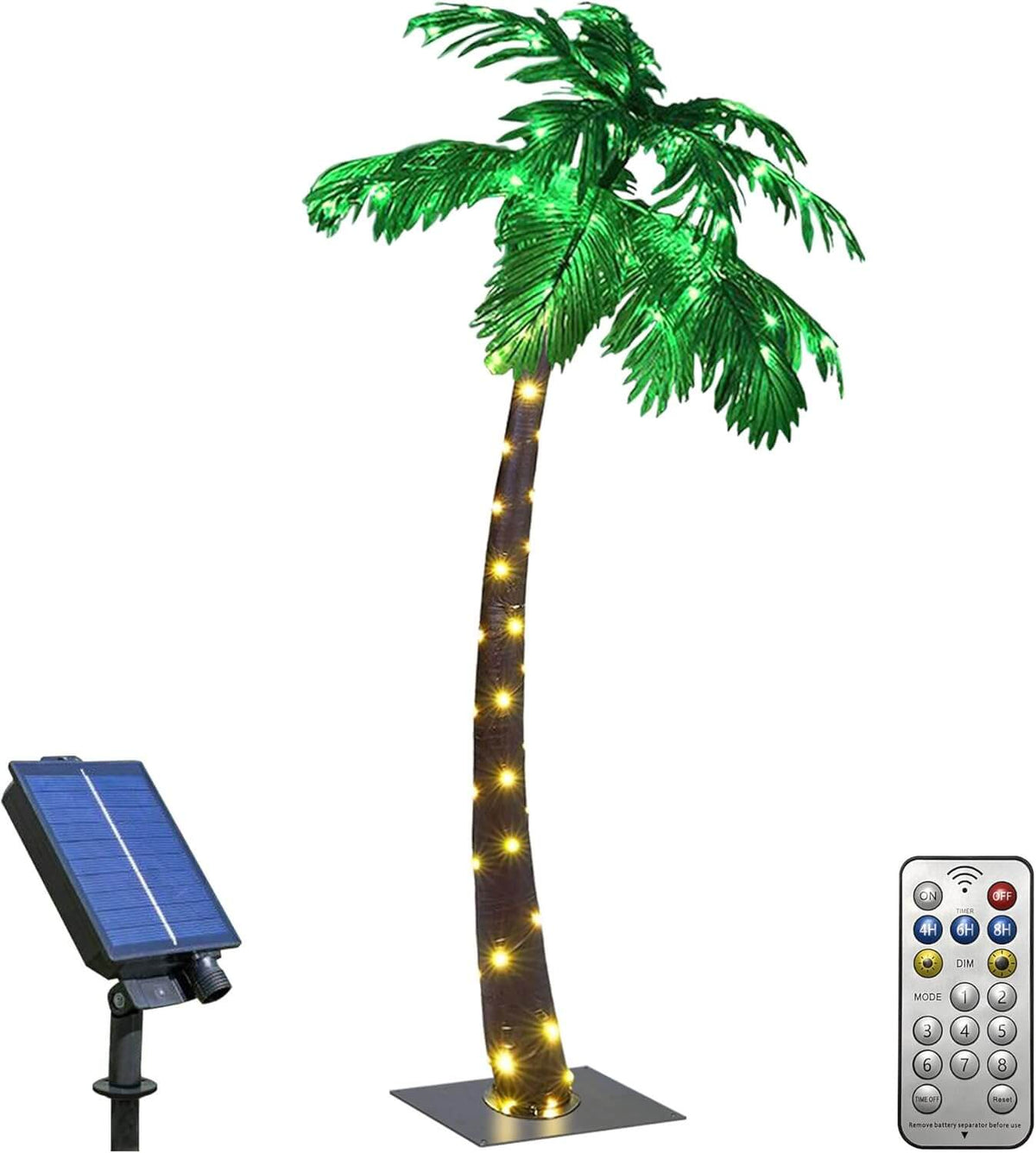 Lighted Tropical Palm Tree Decor - Perfect Christmas Nativity Scene and Summer Gift Idea