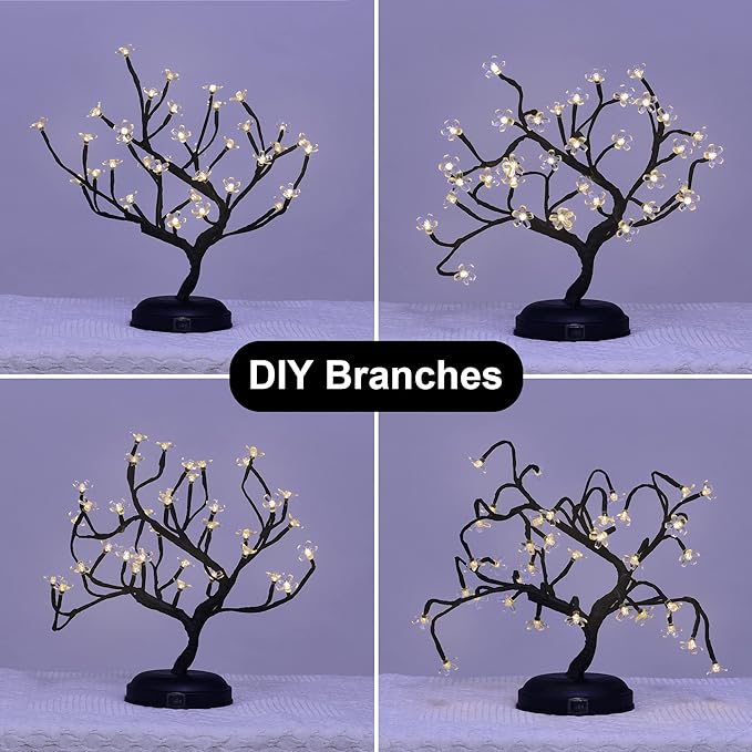 16IN Cherry Blossom Tree Lamp with 36 Warm White LEDs, Elegant Home Decoration & Gift Idea image 9