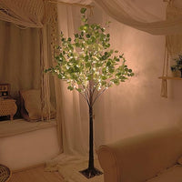 Lighted Eucalyptus Tree Lamp - Decorative Eucalyptus Tree Lights for Home Decor