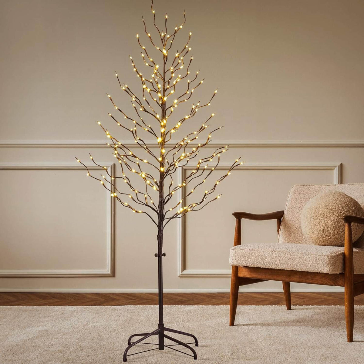 Star Light Trees, 3ft 5ft and 6ft, Warm White, Decorative Christmas Tree Lights Holiday Party Wedding, Indoor and Outdoor Use, Warm White image 5