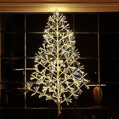 Artificial Christmas Tree Light with Silver and Golden Finish image 1