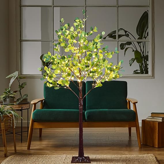 Lighted Eucalyptus Tree Lamp - Decorative Eucalyptus Tree Lights for Home Decor image 6