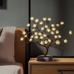 16IN Cherry Blossom Tree Lamp with 36 Warm White LEDs, Elegant Home Decoration & Gift Idea image 1