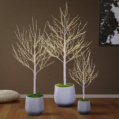 Lighted Birch Twig Tree with Fairy Lights image 2