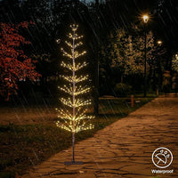 6FT 325L Lighted Starlit Tree, Warm White, for Home, Festival, Party, and Christmas Decoration, Indoor and Outdoor Use