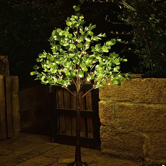 6ft Lighted Eucalyptus Tree