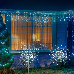 18IN White Frame Starburst Firework Light with 120 White LEDs, Indoor/Outdoor Decoration image 6