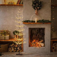 6FT 325L Lighted Starlit Tree, Warm White, for Home, Festival, Party, and Christmas Decoration, Indoor and Outdoor Use