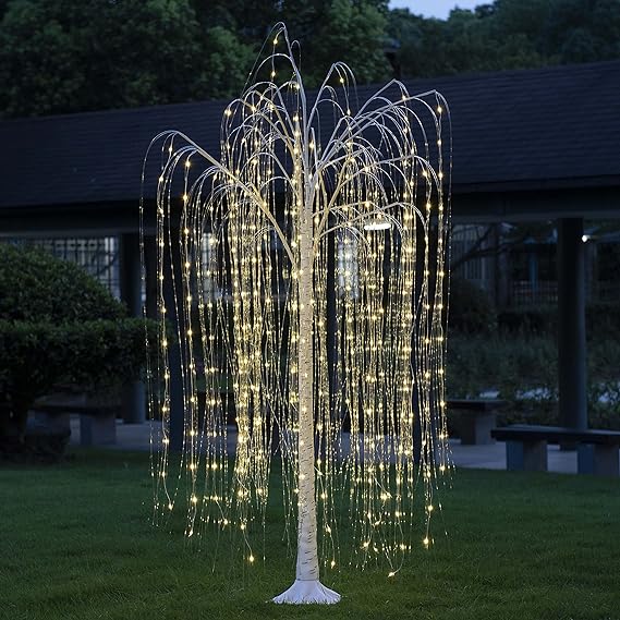 6ft Lighted Willow Tree, Warm White image 6
