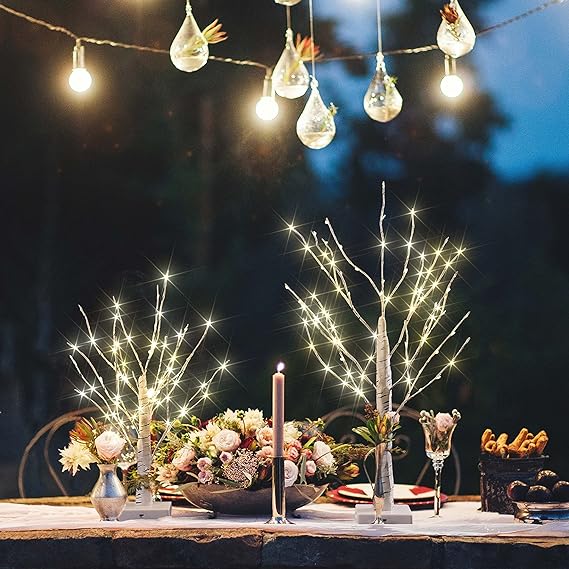 18IN & 24IN LED Birch Tree Lamp, Pack of 2 image 7