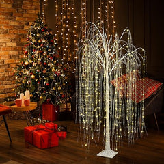 6ft Lighted Willow Tree, Multicolor image 4