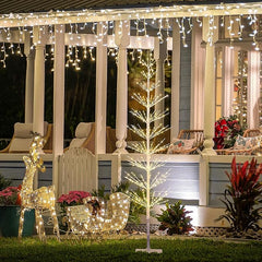 6FT 325L Lighted Starlit Tree, Warm White, for Home, Festival, Party, and Christmas Decoration, Indoor and Outdoor Use image 3