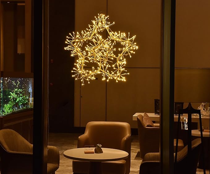 24IN & 36IN Star Light with Silver and Golden Finish in Cold and Warm White image 2