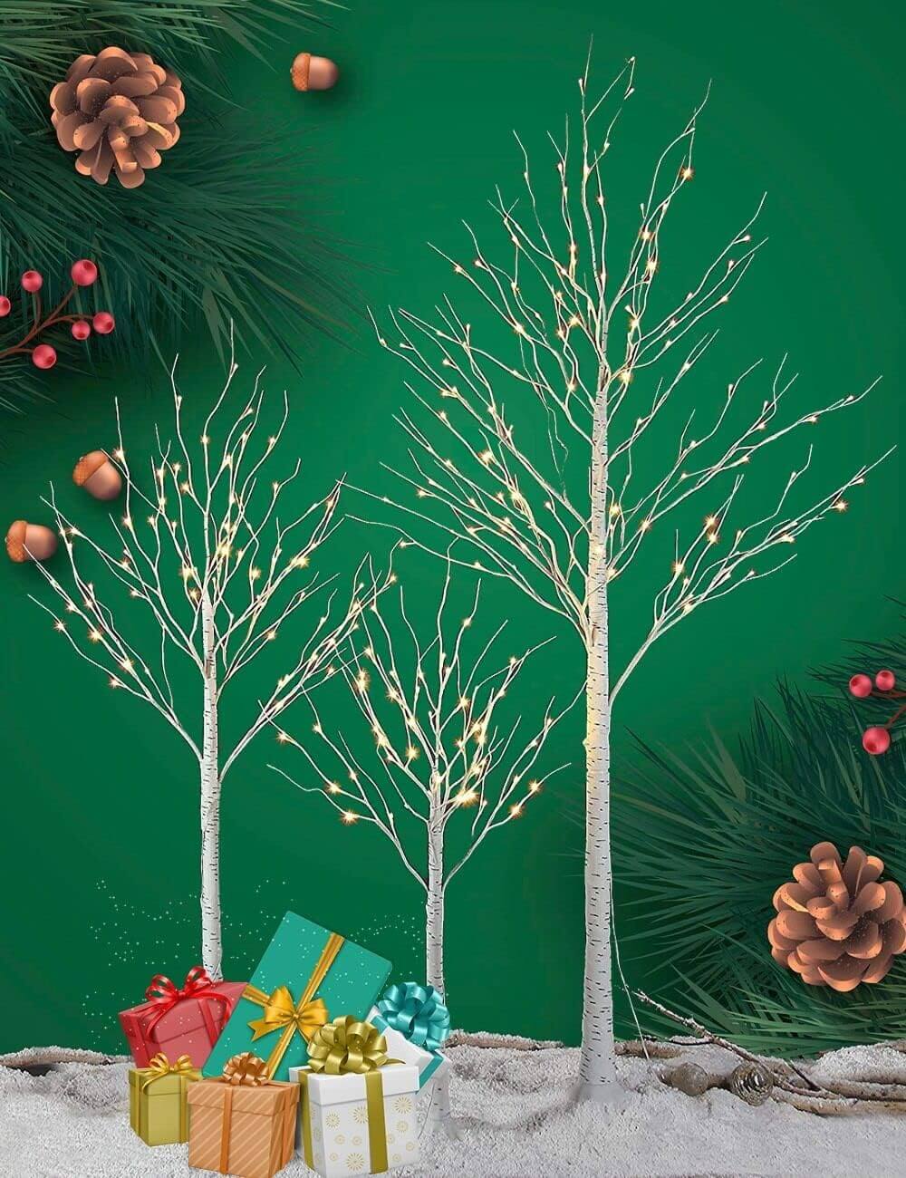 Birch Tree Lights Set for Christmas Decor, Weddings, and Gifts - Indoor & Outdoor Use image 5