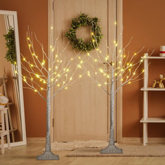4FT Birch Tree Light 2-Pack with 48 Warm White LEDs Each, Elegant Home Decoration for Events and Holidays image 4