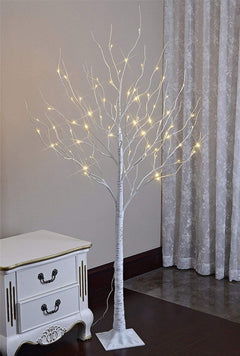 6FT Birch Tree Light with 72 Warm White LEDs, Elegant Home Decoration for Events and Holidays image 3