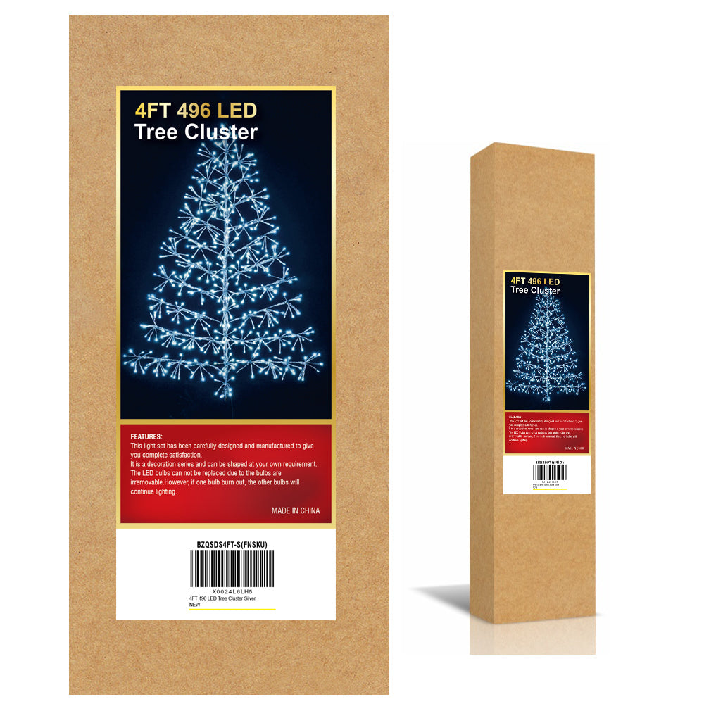 Artificial Christmas Tree Light with Silver and Golden Finish image 9