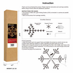 24IN Snowflake Light with Warm White LEDs image 8