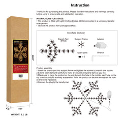 36IN Snowflake Light with Warm White LEDs image 6