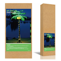 5FT Lighted Palm Tree with 208 Warm White LEDs & 3 LED Coconuts, Indoor/Outdoor Tropical Decoration image 7