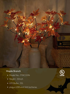 32IN Lighted Maple Branches image 7