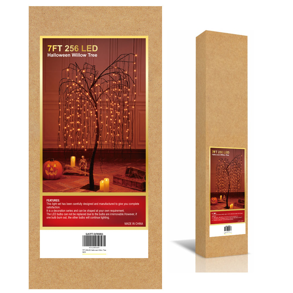 7-Foot Spooky Halloween Willow Tree with Spiders image 8