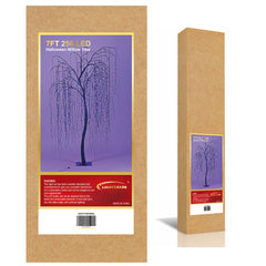 7-Foot Spooky Halloween Willow Tree with Spiders image 10