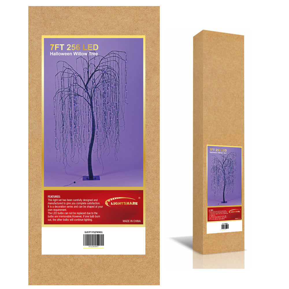 7-Foot Spooky Halloween Willow Tree with Spiders image 10