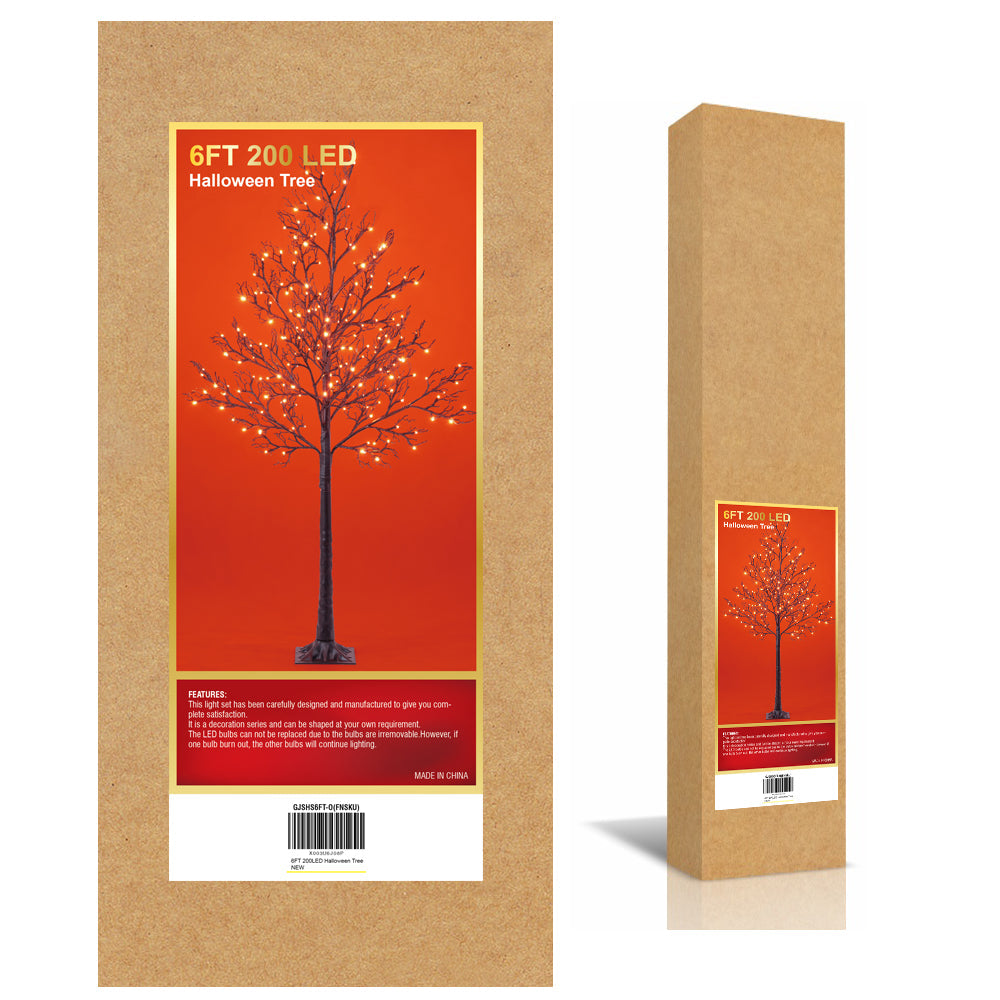 6 Foot Spooky Black Glitter Halloween Willow Tree: Halloween Theme Decoration, Indoor and Outdoor image 7