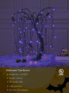 Halloween Willow Tree Spooky Bonsai image 1