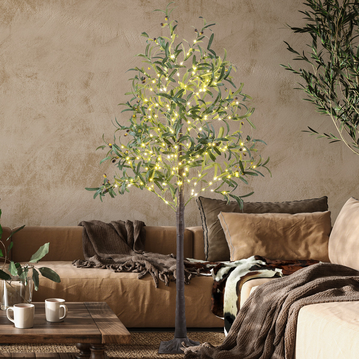 Olive Tree Lights with Fruit