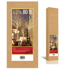 8FT Lighted Birch Twig Tree 2-Pack with 497 Warm White Fairy Lights Each, Indoor/Outdoor Decoration image 6