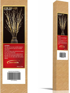 41IN White Finish Lighted Birch Twigs with Warm White LEDs image 6