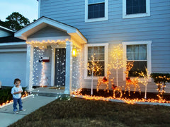 8FT Birch Tree Light with 132 Warm White LEDs, Elegant Home Decoration for Events and Holidays image 4