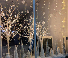 8FT Birch Tree Light 2-Pack with 132 Warm White LEDs Each, Elegant Home Decoration for Events and Holidays image 3