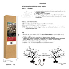 16IN Cherry Blossom Tree Lamp with 36 Warm White LEDs, Elegant Home Decoration & Gift Idea image 4