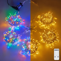 LED Christmas String Lights with Timer Remote & Modes