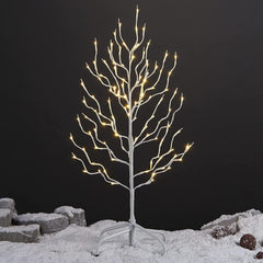 3FT White Star Light Tree with 112 Warm White LEDs, Indoor/Outdoor Christmas Decoration image 1