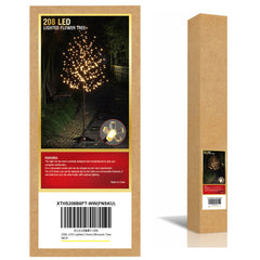 6.5FT Lighted Cherry Blossom Tree with 208 Warm White LEDs, Indoor/Outdoor Holiday Decoration image 6